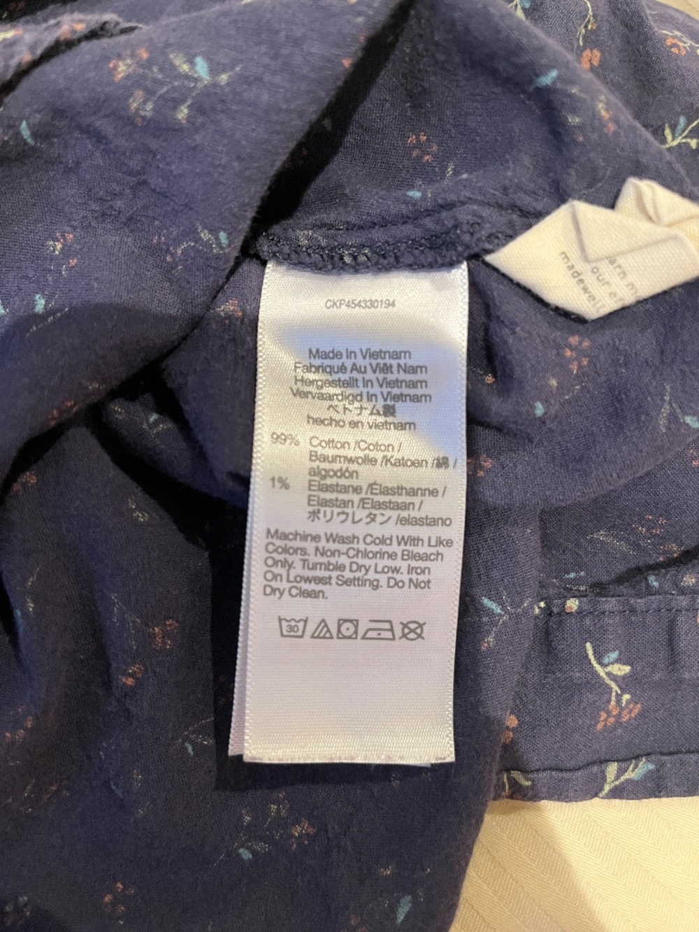 Madewell lightweight breathable floral 100% cotton boxy blouse - Picture 10 of 11